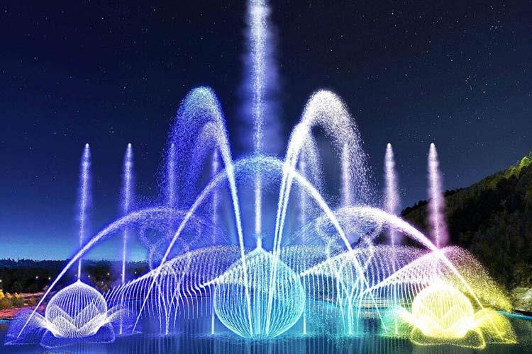 利用大型音樂噴泉可以吸引大批游客的特點，為公園、展覽館、游樂場、舞廳、咖啡館等招攬顧客和進行宣傳
